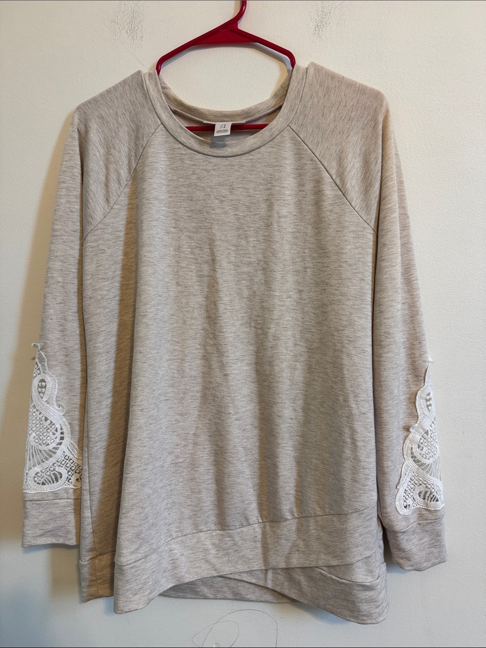 Motherhood Maternity Light Gray Crewneck Top